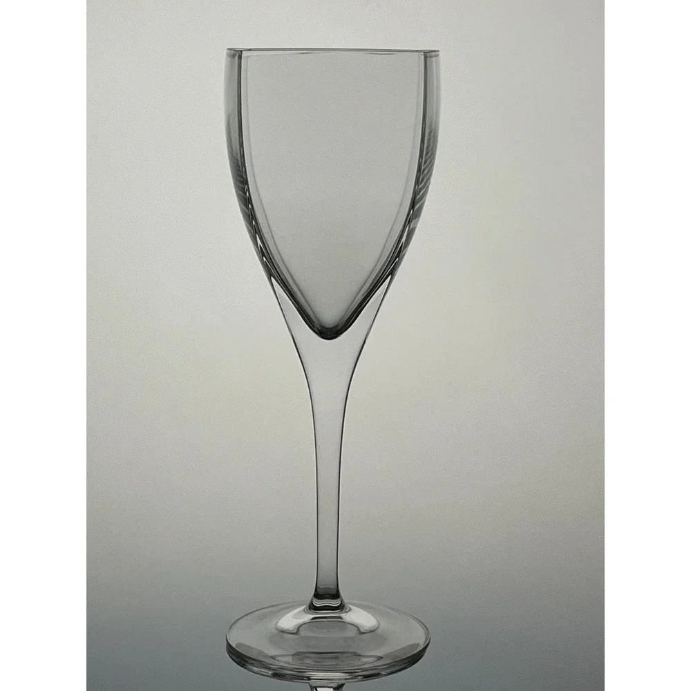 Mikasa Wine Glasses Panache Platinum Smoke Gray Square Rim 8.25